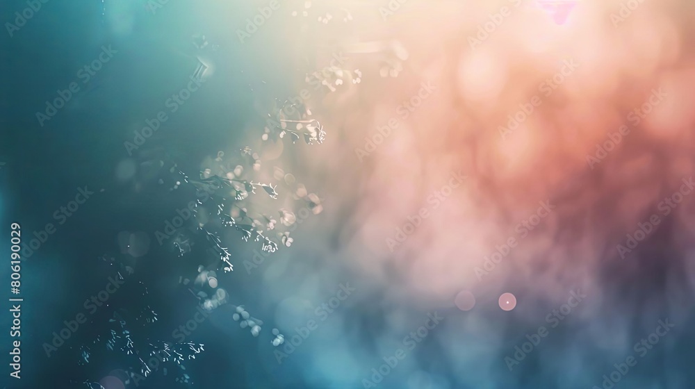 Poster minimalist background with blurred lines and ethereal tones