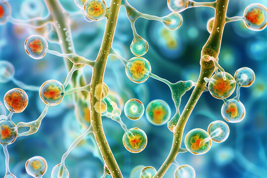 Candida auris causing invasive infections with high mortality rates. Illustration
