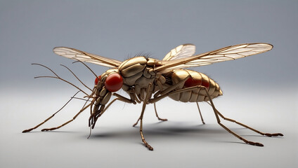 mosquito with closeup