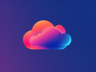 cloud software app logo design