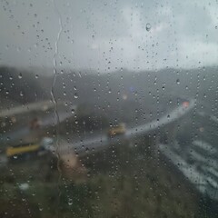 rain on the window