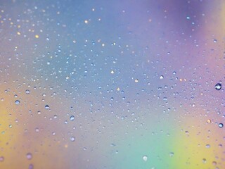 drops of water on a glass