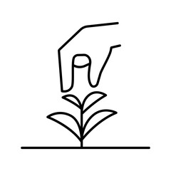 Planting tree icon