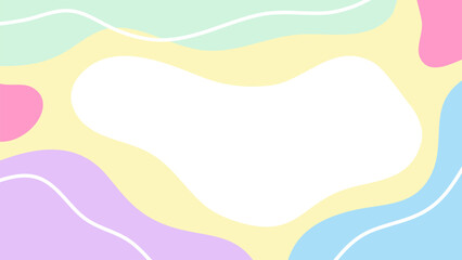 background with bright colorful waves. It's fun to see a brightly colored background. Colorful Hand Drawn Waves Flat Design Isolated On White