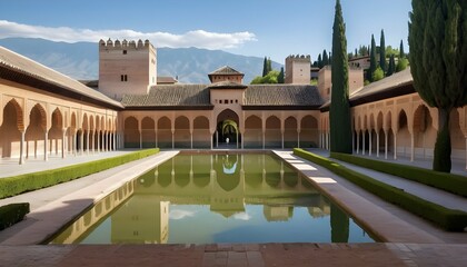 Serene View Of The Alhambra In Granada High Quali Upscaled 2