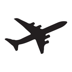 Plane vector illustration.