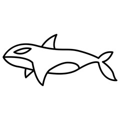 Fototapeta premium Whale icon