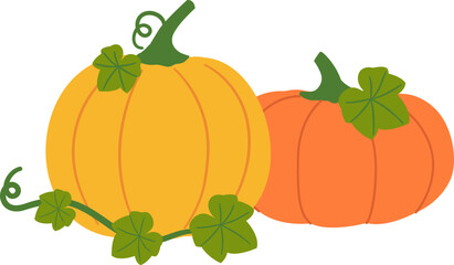 Pumpkin with leaves vector image
Farm fresh pumpkin.
fall pumpkin.