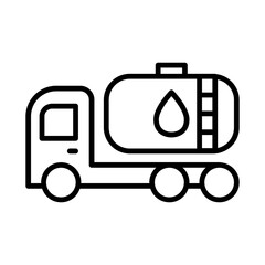Fuel tanker truck icon