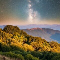 Fototapeta premium 宇宙と自然