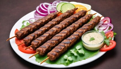 kebab skewer with vegetables world kebab day july 9 