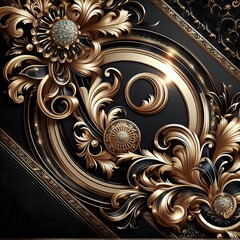 Ornate Baroque Style Mirror