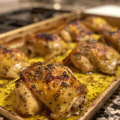 roasted chicken with vegetables