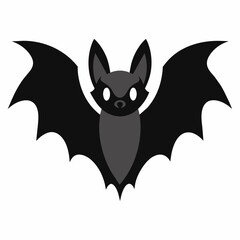 Bat vector art silhouette illustration