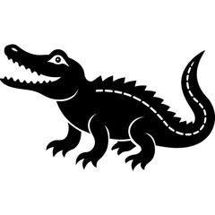 Obraz premium illustration of a crocodile vector