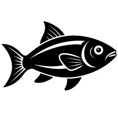 fish vector silhouette illustration art