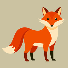 fox vector art silhouette illustration