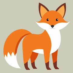 Fototapeta premium fox vector art silhouette illustration icon