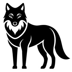 vector illustration of wolf