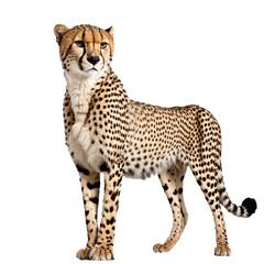 cheetah standing isolated transparent photo