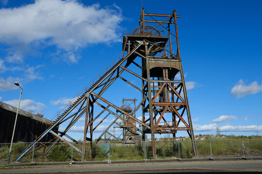derelict coal mine in South Wales