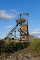 derelict coal mine in South Wales