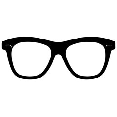silhouette of a eyeglasses