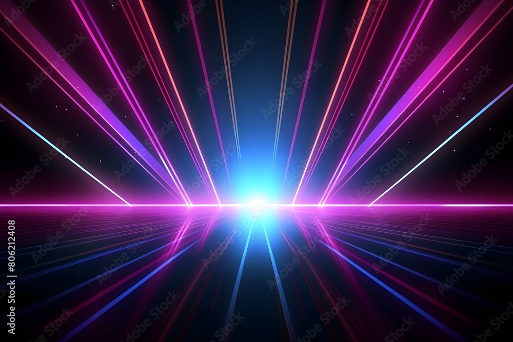 Poster abstract background with rays