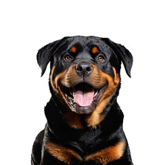 Obraz premium rottweiler dog portrait isolated transparent