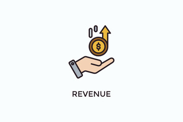 Revenue Vector Icon Or Logo Illustration