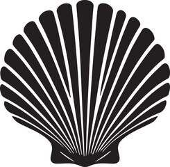 Pearl Shell silhouette on white background. Pearl Shell logo