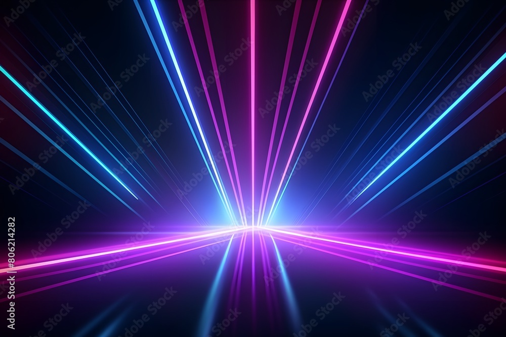 Poster abstract background with rays