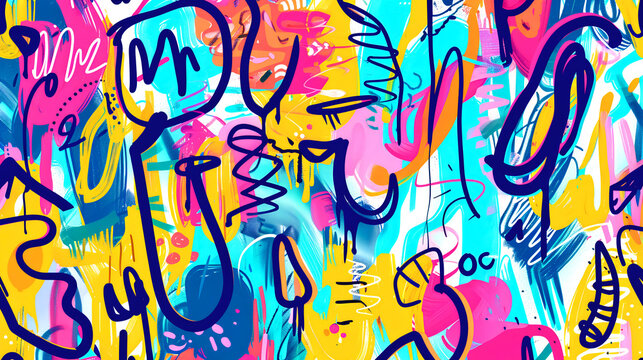 Abstract Graphity Bright Colors
