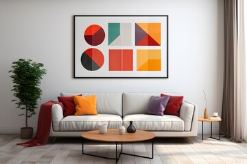wall art in living room