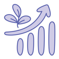 Growth  Icon Blue