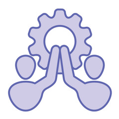 Teamwork Icon Blue