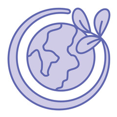 Sustainability Icon Blue