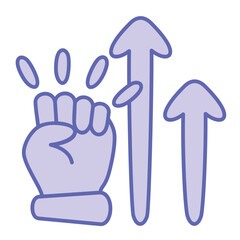 Empowerment  Icon Blue