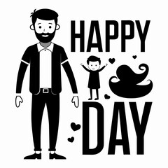  man and his little one