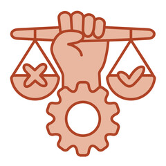 Equality  Icon Brown