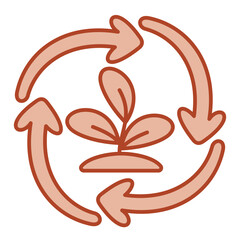 Sustainability  Icon Brown