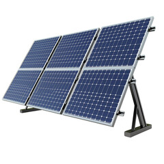 The image shows a solar panel, which is a device that converts sunlight into electricity.