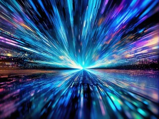 abstract fractal burst