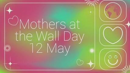 Mothers at the Wall Day web banner design 