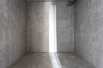 interior of the apartment without decoration in gray colors. rough finish