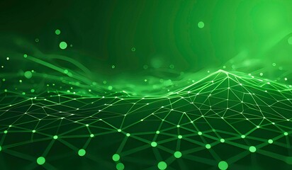 Abstract green technology illustration background