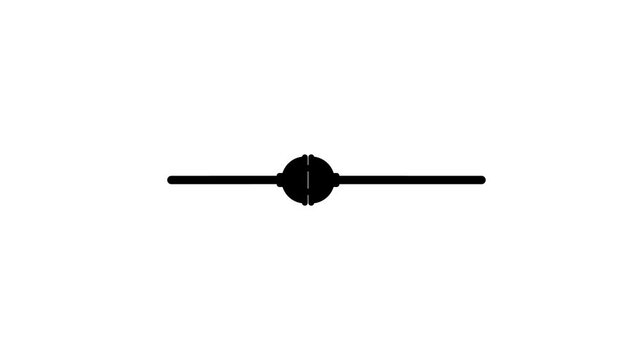 Cartoon Plug animation on a green screen. Plug icon animation with key color