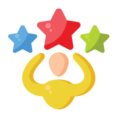 Leadership  Icon Flat color