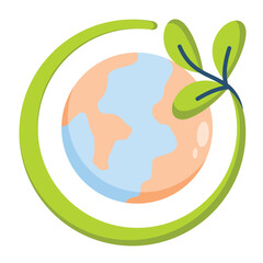 Sustainability Icon Flat color