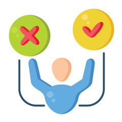 Ethics Icon Flat color